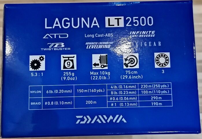 Reel Daiwa 20 Laguna LT 2500 - LAGUNA - Shop 