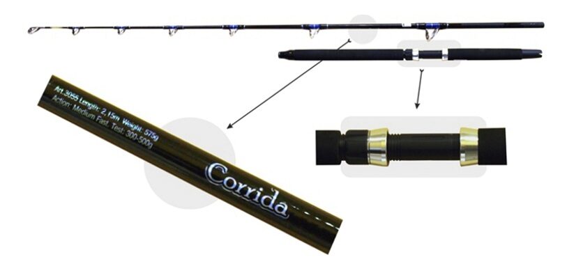 Makšķerkāts SURF MASTER CORRIDA 215cm 300-500g