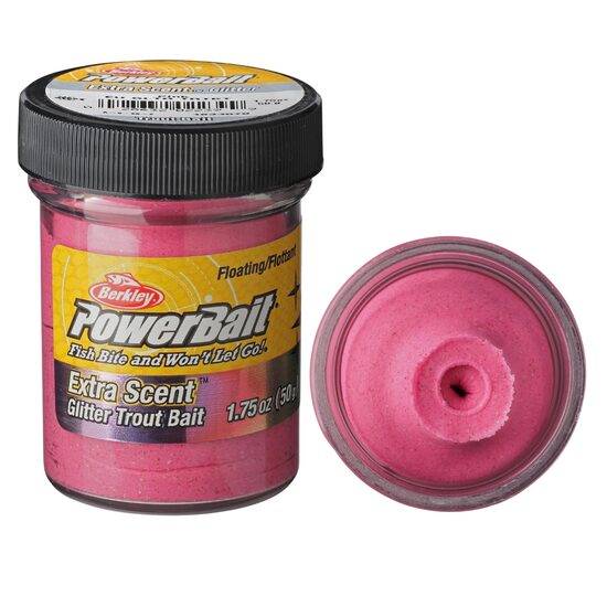 Foreļu Pasta Berkley PowerBait Glitter Pink 50g Floating