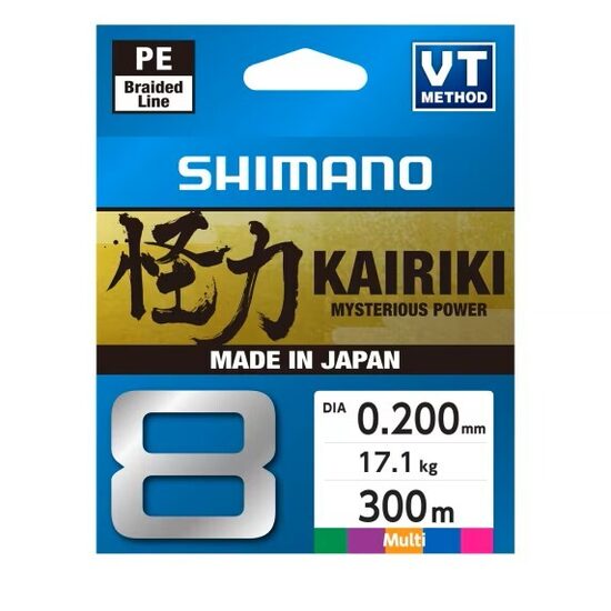 Shimano aukla Kairiki 8 300 m 0,20 mm 17,1 kg daudzkrāsaina