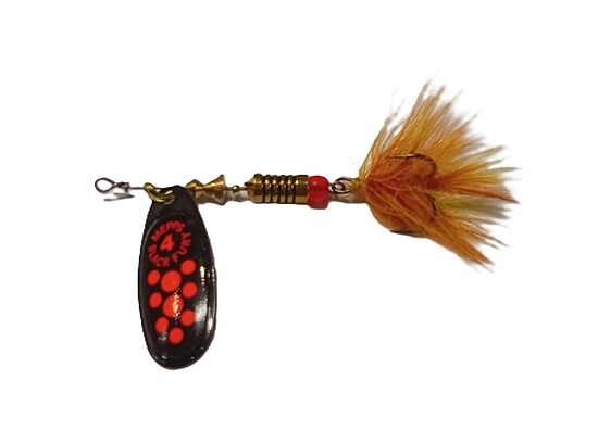 Mepps Black Fury FLY 4 Black/Orange Dots (8g) 