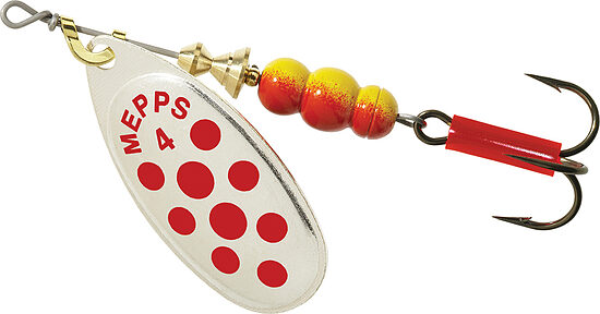Блесна вращающаяся Mepps Aglia Decoree 4 Silver/ Red Dot (9g)