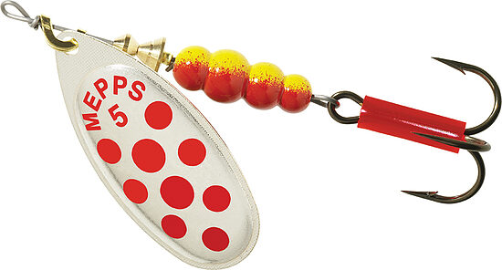 Блесна вращающаяся Mepps Aglia Decoree 5 Silver/ Red Dot (13g)