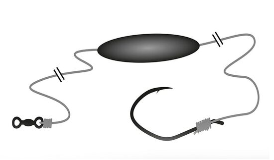 Samu sistēma BRAID aukla ar FLOAT, āķis 4/0 