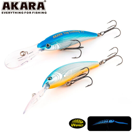 Vobleris Akara Top Trolling 75F #A12 (75mm, 12g, 3-4.5m, Floating)
