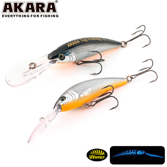 Vobleris Akara Top Trolling 75F #A15 (75mm, 12g, 3-4.5m, Floating)