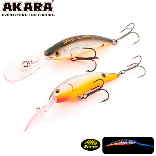 Vobleris Akara Top Trolling 75F #A19 (75mm, 12g, 3-4.5m, Floating)