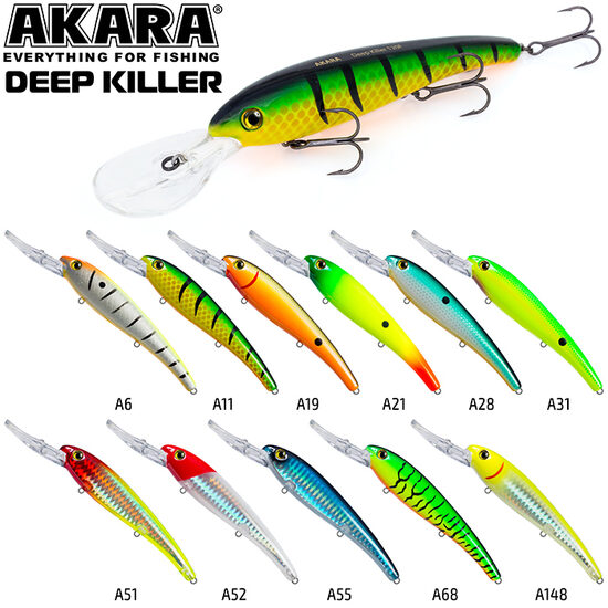 Воблер Akara Deep Killer 120F (120 мм, 20 г, 3-6 м, Плавающий)