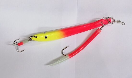 Pilker Behr Bananen Makk Fluo 600g UV Red Yellow