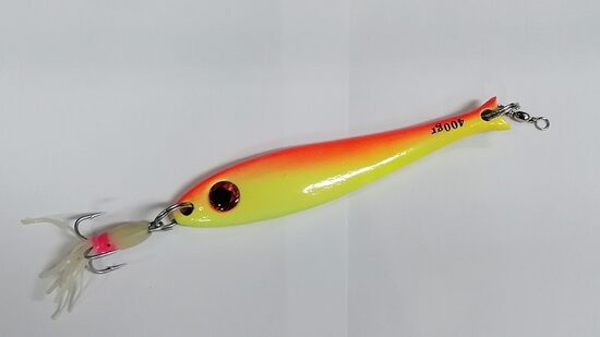 Pilker Behr Big Eye Premium 400g R/Y Glow Octopus 