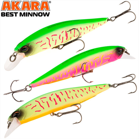Akara Best Minnow 110SP #A207-161 (110mm, 17g, 0.5-2.5m, Suspending) 