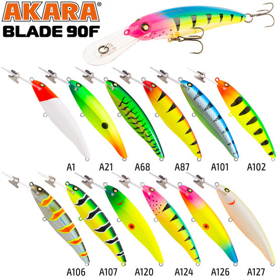 Воблер Akara Blade 90 F (90мм, 12г, 1-3.5м, Плавающий)