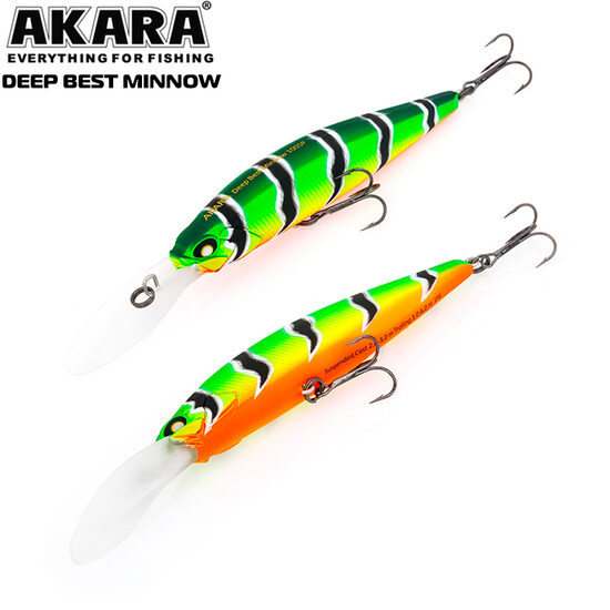 Vobleris Akara Deep Best Minnow 100SP #A107 (100mm, 16g, 2-6m, Suspending)