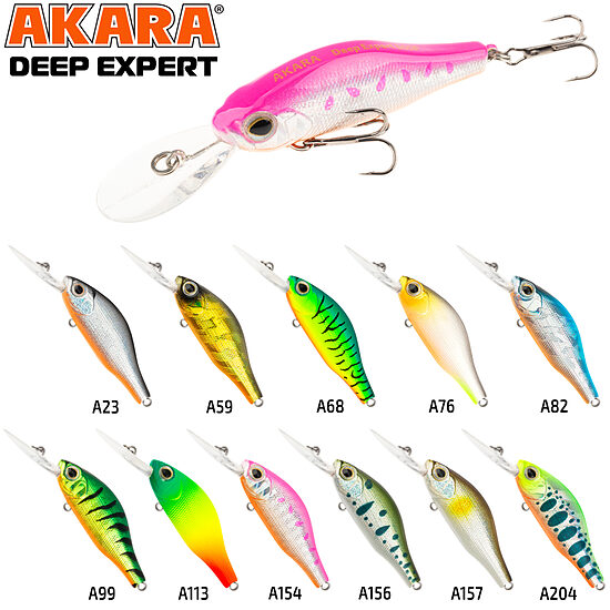 Vobleris Akara Deep Expert 50SP (50 mm, 4,5 g, 1–2 m, suspending)