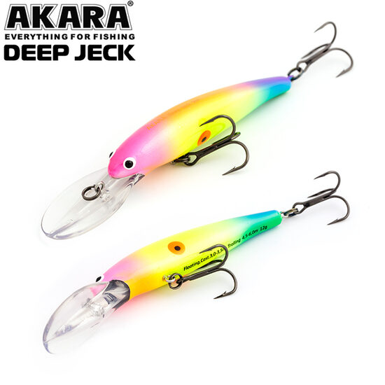 Воблер Akara Deep Jeck 90F (90mm, 12g, 3-6m, Floating) 