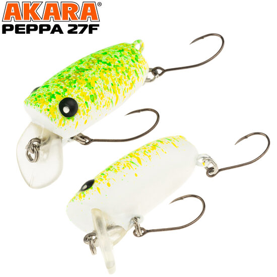 Akara Peppa 27F #A225 (27mm, 2.1g, 0-0.3m, Floating) 