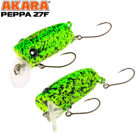 Akara Peppa 27F #A265 (27mm, 2.1g, 0-0.3m, Floating) 
