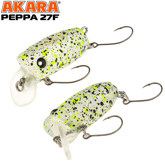 Akara Peppa 27F #A266 (27mm, 2.1g, 0-0.3m, Floating) 