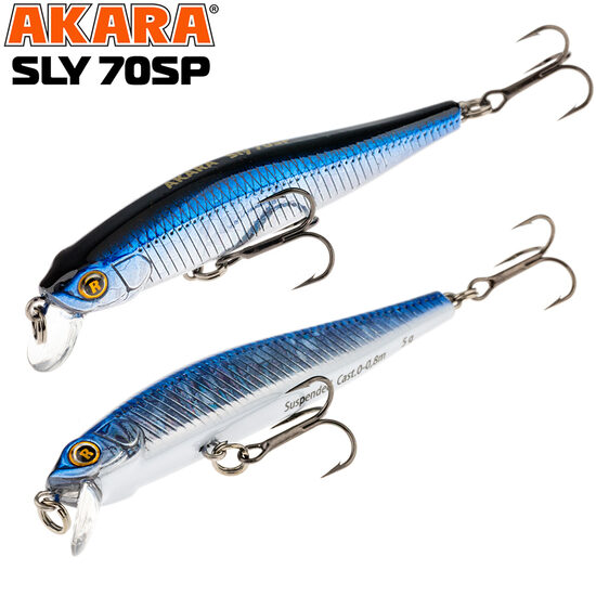 Akara Sly 70SP #A158 (70mm, 5g, 0-0.8m, Suspending) 