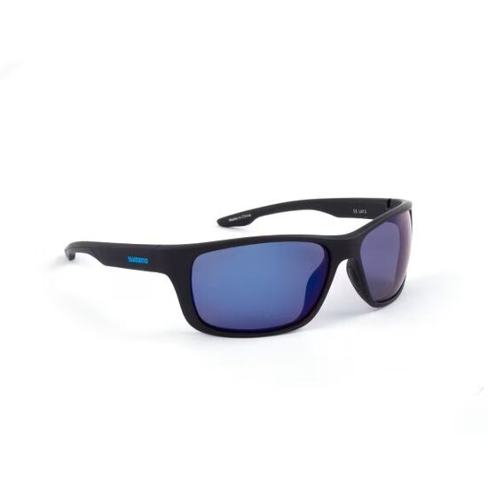 Saulesbrilles polarizējošās Shimano Antares Matte Black & Blue Mirror 