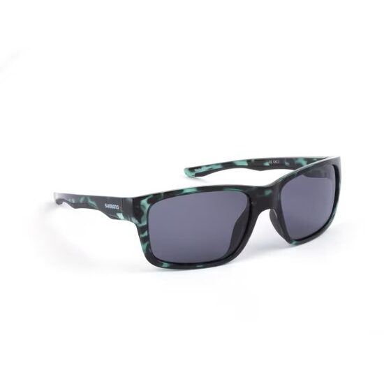 Saulesbrilles polarizējošās Shimano Aspire Dark Green Tortoiseshell & Dark Grey 