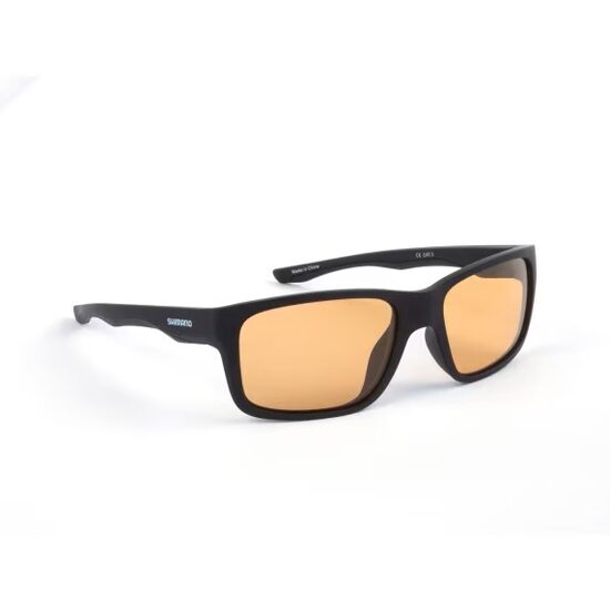 Saulesbrilles polarizējošās Shimano Aspire Matte Black & Yellow 