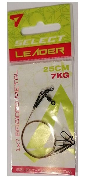 Поводки Select AFW 1X7 25cm 7kg, 2pcs 