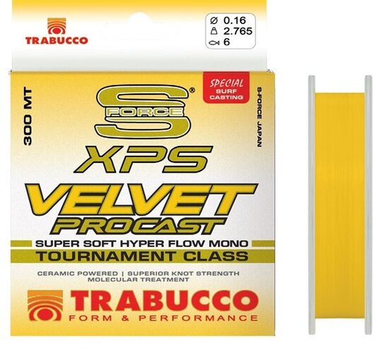 Aukla monofīlā TRABUCCO S Force XPS Velvet Pro Cast 300m