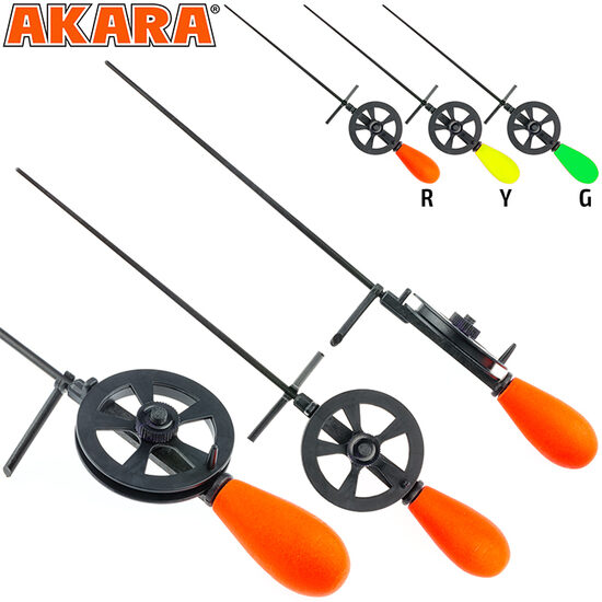 Удочка зимняя Akara Leader N катушкой (хлыст поликарбонат) 