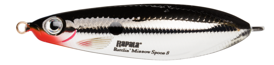 Rapala Rattlin Minnow Spoon RMSR08 CH (8cm, 16g, Sinking) 