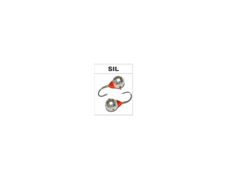 Мормышка W Spider Шар (мелкая грань, кембрик, фосфор) с отверстием 5mm, 1,15g, #SIL
