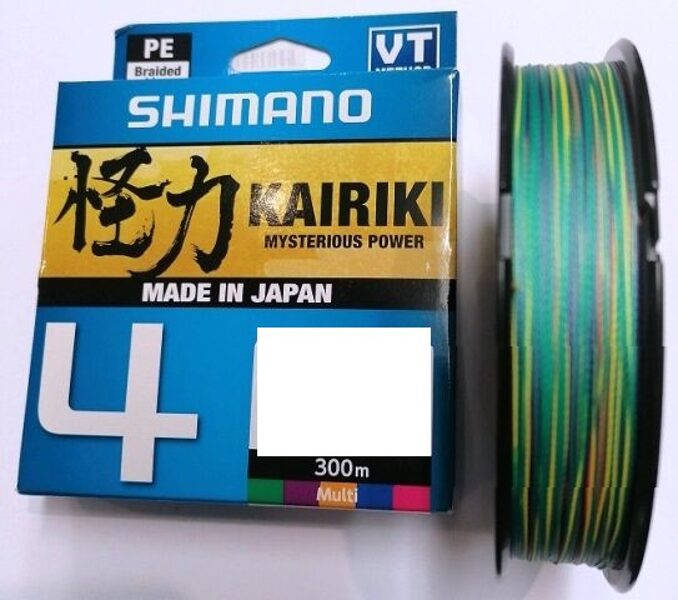 Плетеный шнур Shimano Kairiki 4 300m 0.23mm 18.6 kg Multi C 