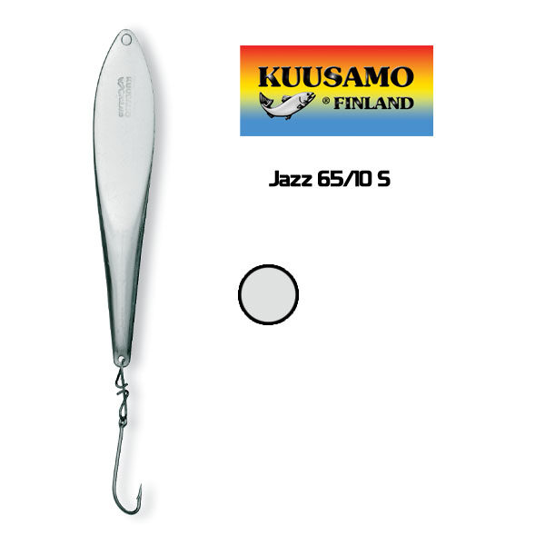 Vizulis ziemas Kuusamo Jazz 65mm 10g #S ar vienžubura āķi un ķēdīti