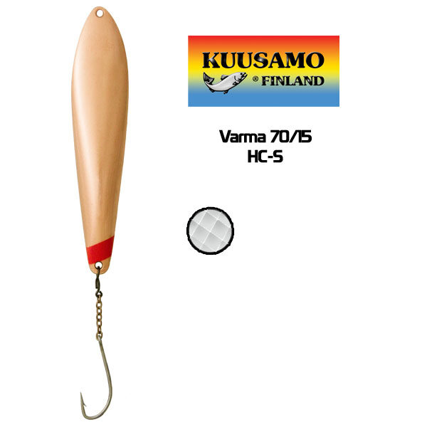 Блесна вертикальная Kuusamo VARMA 70mm 15g HC-S