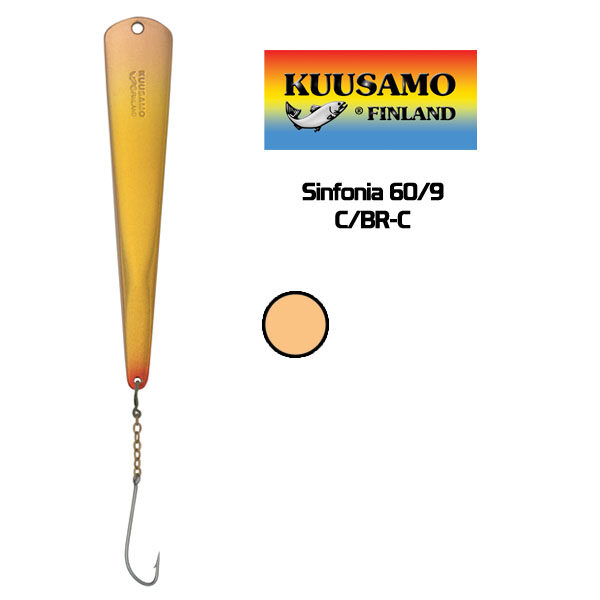 Блесна вертикальная Kuusamo SINFONIA 60mm 9g C/BR-C 