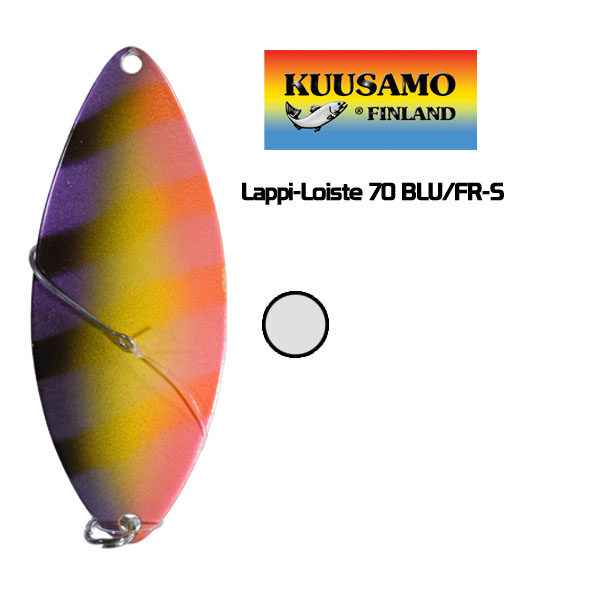 Блесна вертикальная Kuusamo Lappi-Loiste 70mm 19g BLU/FR-S 