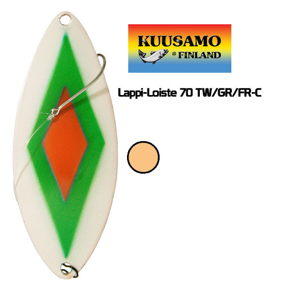 Блесна вертикальная Kuusamo Lappi-Loiste 70mm 19g TW/GR/FR-C 