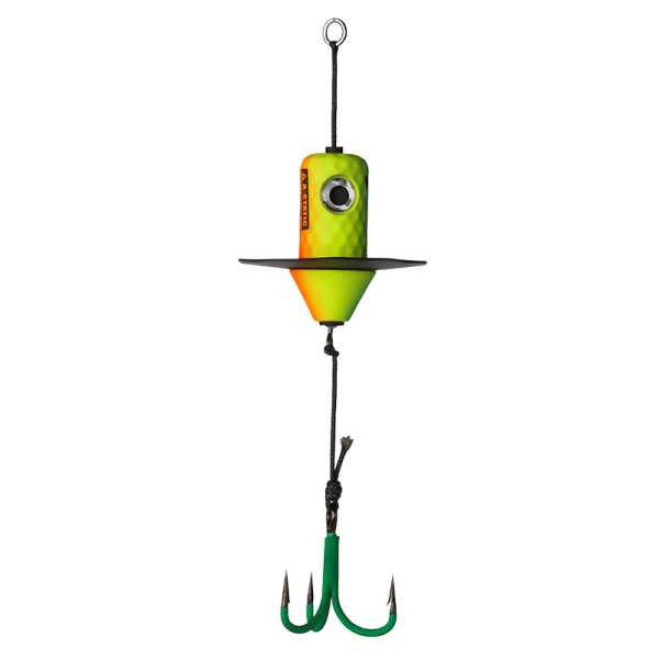 MADCAT A-STATIC SILENT TEASER Treble Hook 3/0 185mm 200g FIRETIGER UV 