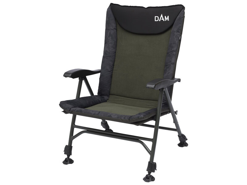Krēsls DAM Camovision Easy Fold Chair ALU 4.9kg., 4-Leg Adj., 7-Step Adj. Backrest 