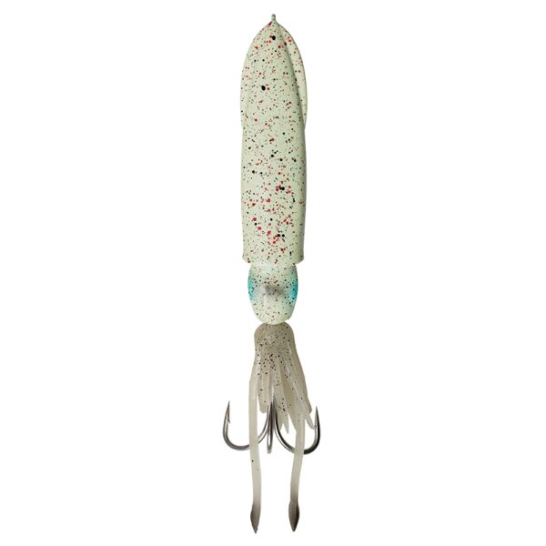 Mānekļis SG 3D SWIM SQUID JIG 14CM 400G SINKING GREEN EYE GLOW 