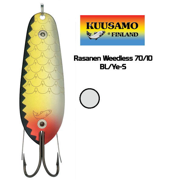 Kuusamo Rasanen Weedless 70/10 BL/Ye-S (70mm, 10g) 