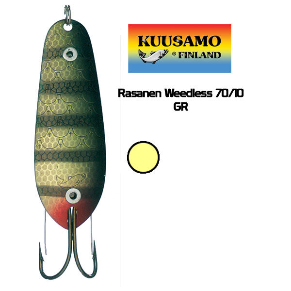 Kuusamo Rasanen Weedless 70/10 GR (70mm, 10g) 