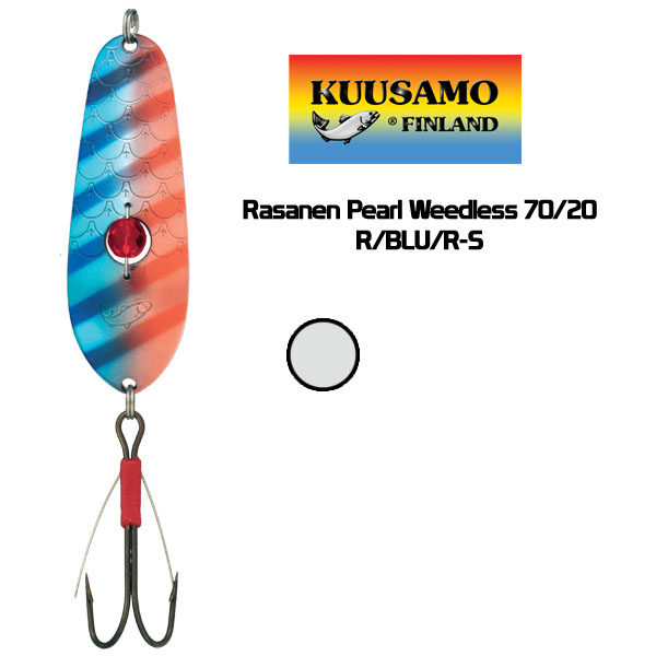 Kuusamo Rasanen Pearl Weedless 70/20 R/BLU/R-S (70mm, 20g) 