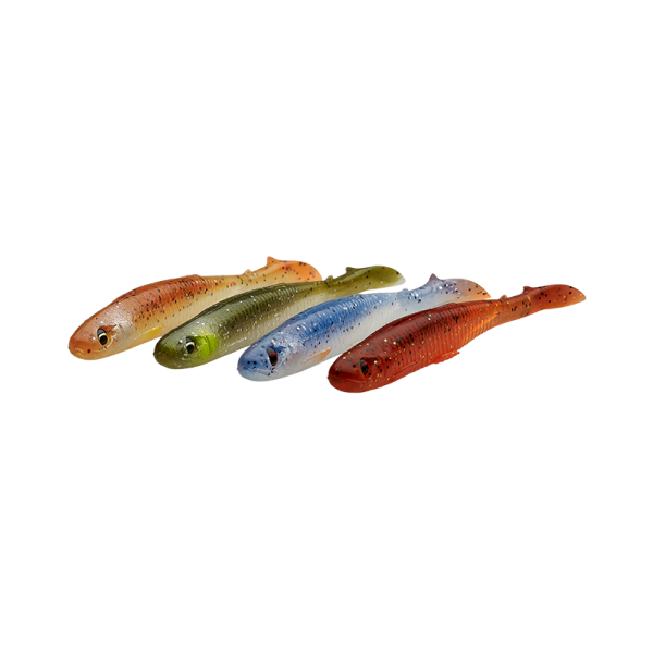 Savage Gear Slender Scoop Shad 13cm 12g Clear Water Mix 4pcs 