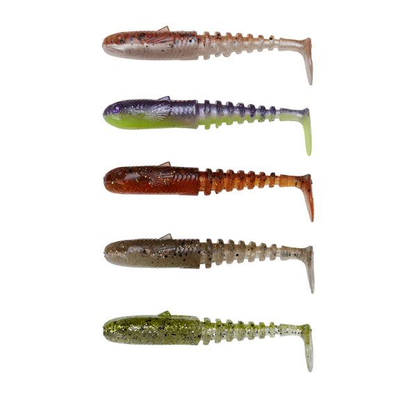 Savage Gear Gobster Shad 9cm 9g 5pcs Clear Water Mix 