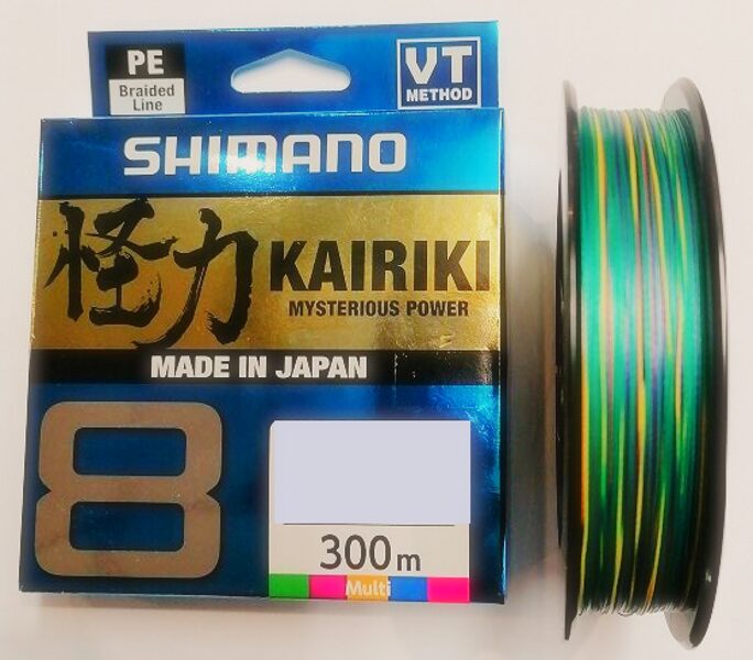 Плетеный шнур Shimano Kairiki 8 300m Multi 0.230mm/ 22.5kg 