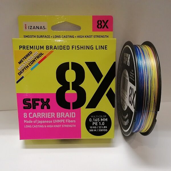 Sufix SFX 8X 300M PE #1.0-#6.0 Multi Color 