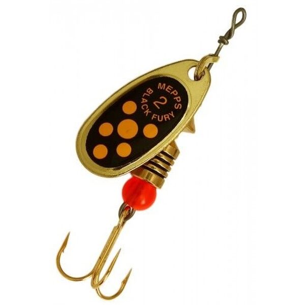 Spinner Mepps Black Fury 2 Gold/ Yellow Dot (4.5g) 