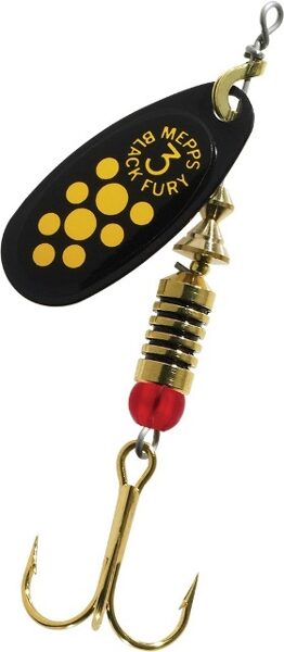 Spinner Mepps Black Fury 3 Black/ Yellow Dot (6.5g)  