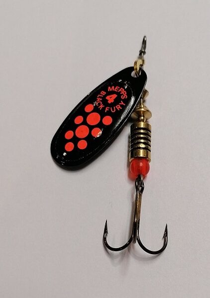 Spinner Mepps Black Fury 4 Black/ Red Dot (8g) 